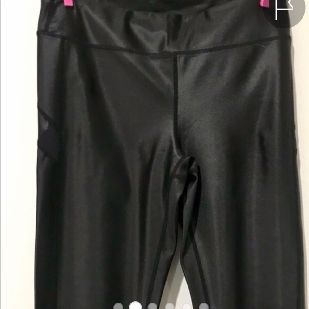 🧩 Mono b Faux Liquid Leather Leggings ✨ Large 🧩 - Picture 7 of 7